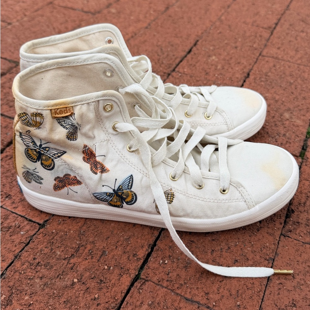 Keds Women's High-Top Sneakers with Butterfly Design